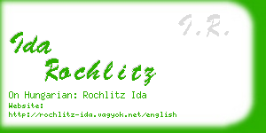 ida rochlitz business card